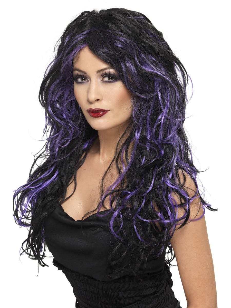 Gothic Bride Wig, Purple