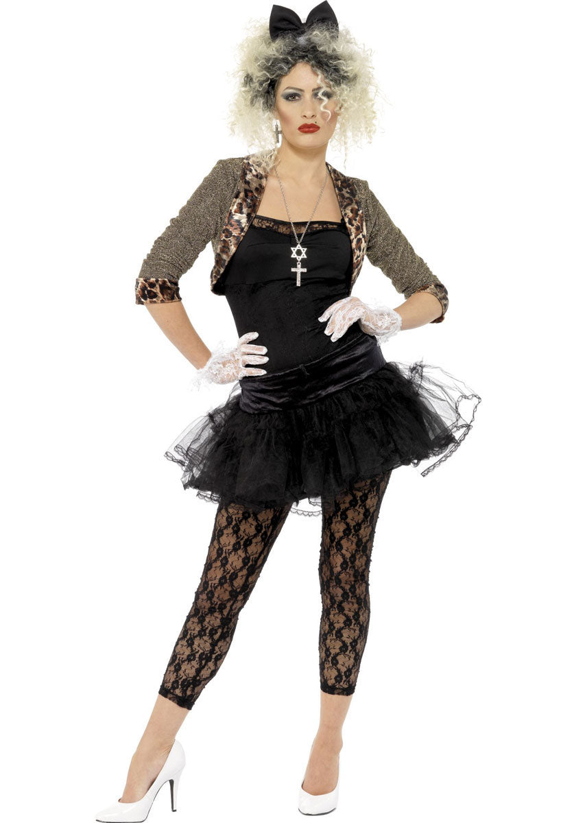 80s Wild Child Costume, Black - X1