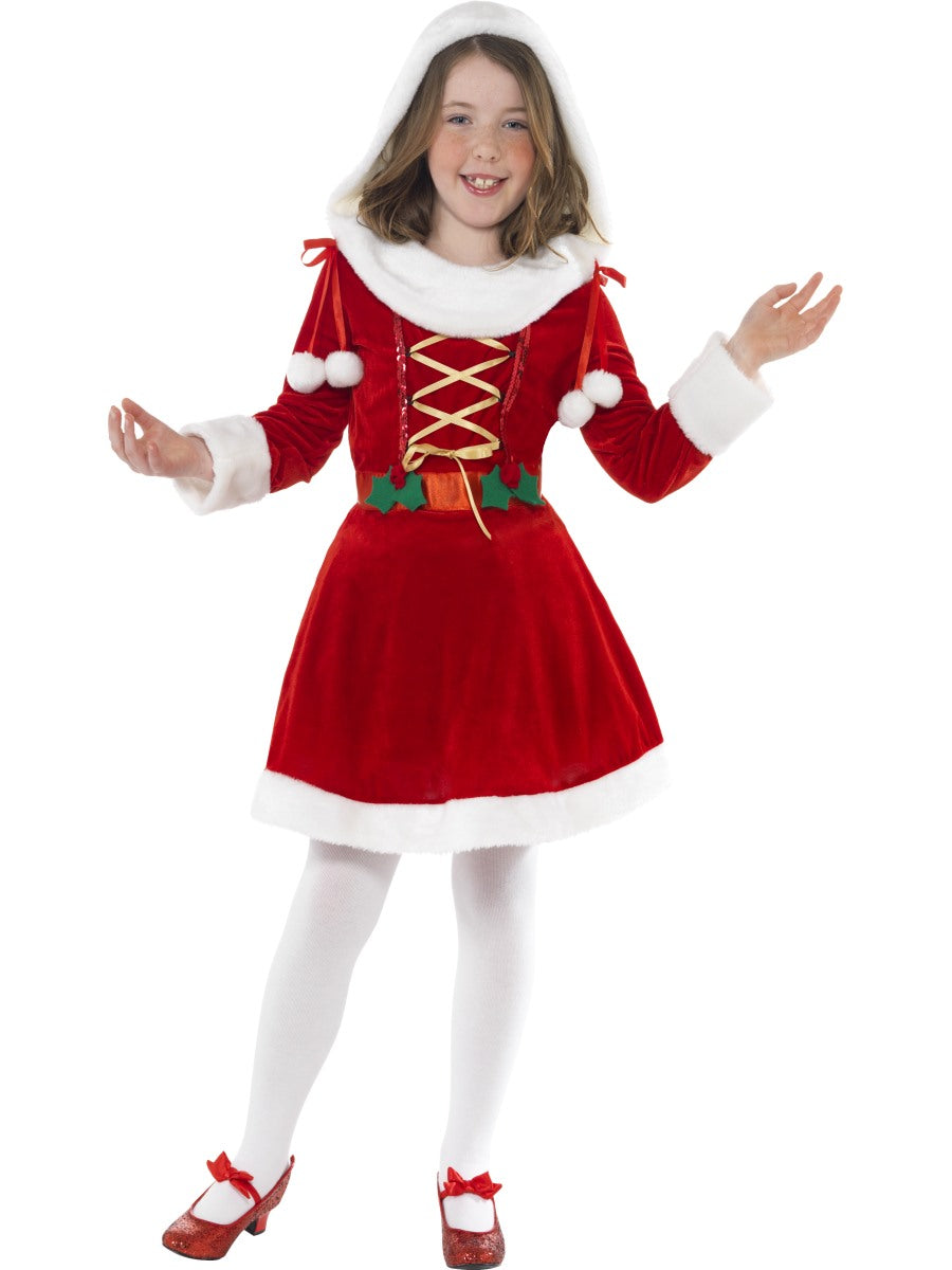 Little Miss Santa Costume, Red