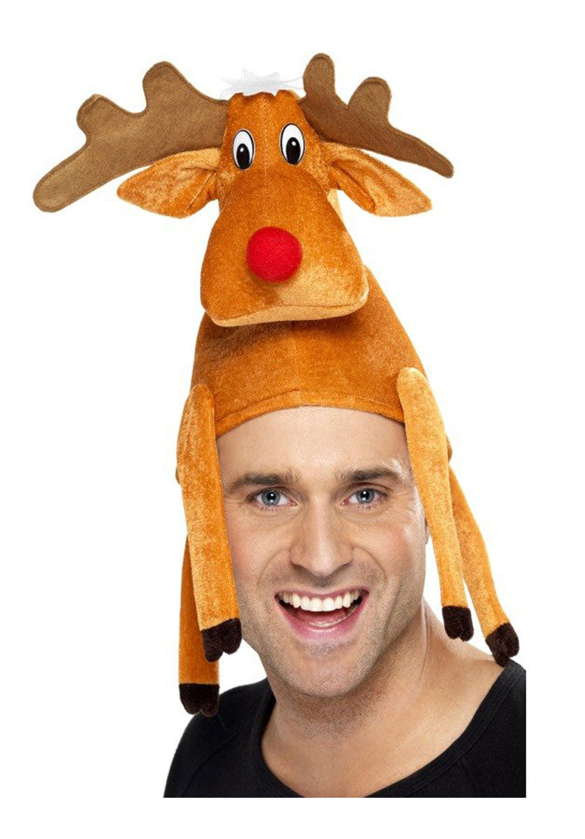 Orange Reindeer Hat