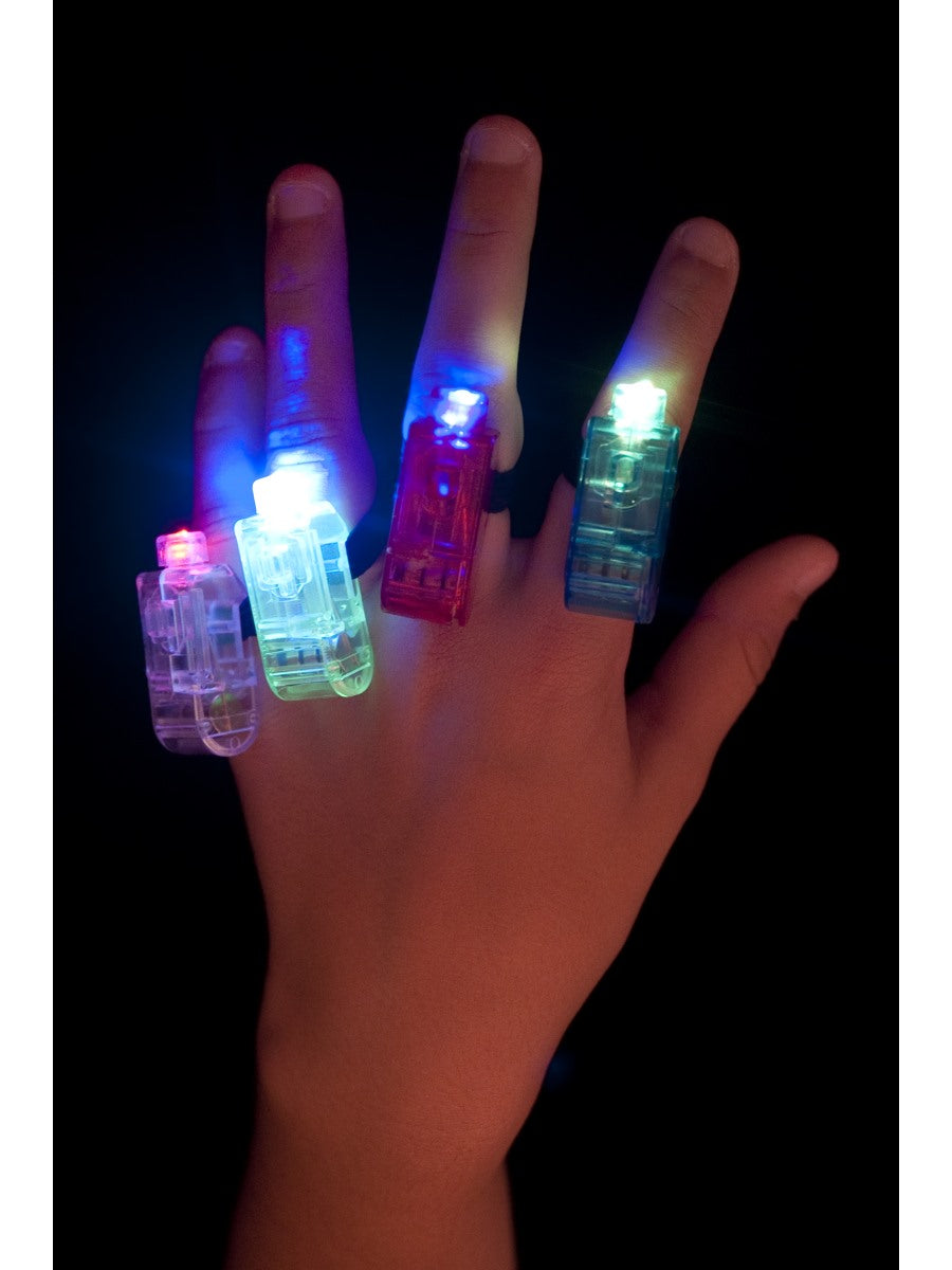 Multi Colour, Multi Flashing Finger Lights, Assort