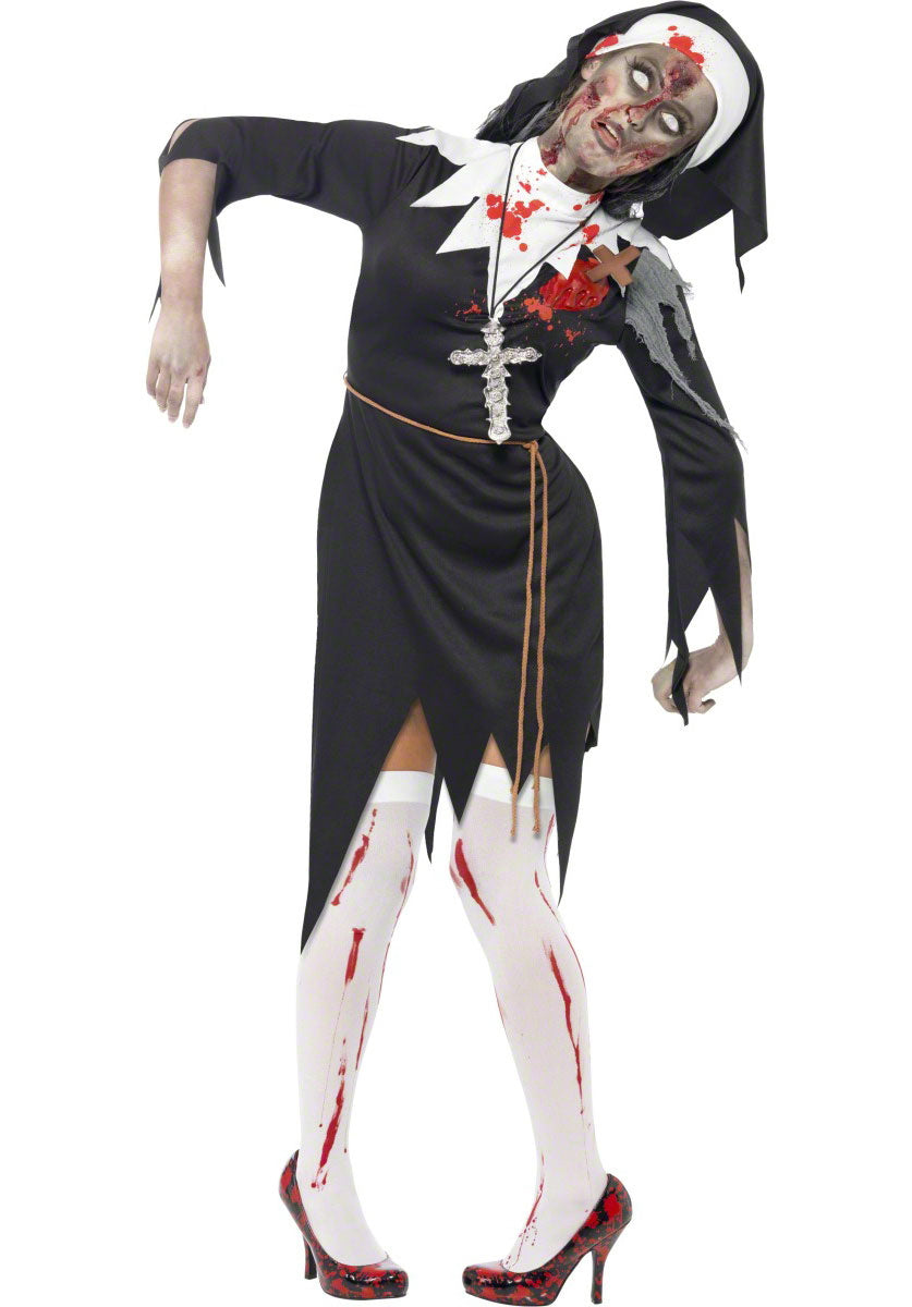 Zombie Bloody Sister Mary Costume, Black