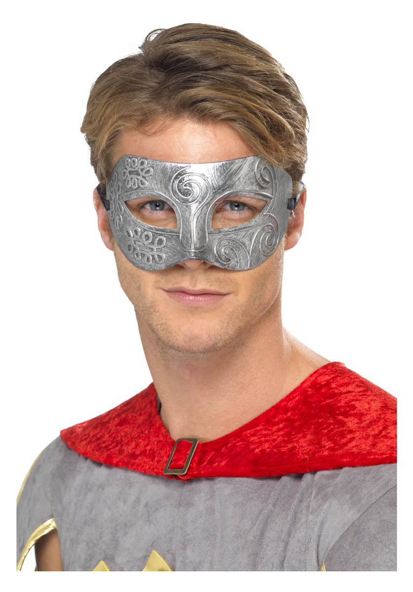 Metallic Warrior Colombina Eyemask, Silver