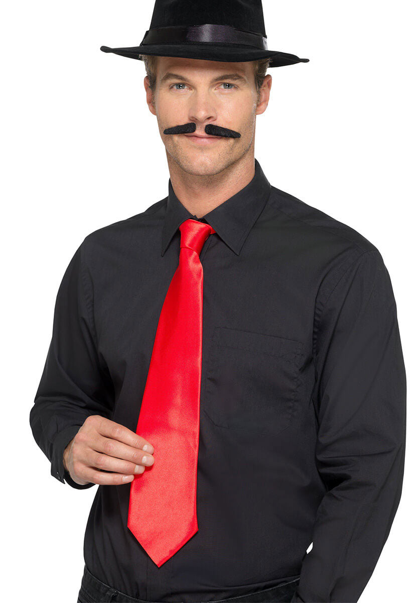 Deluxe Red Gangster Tie, Red