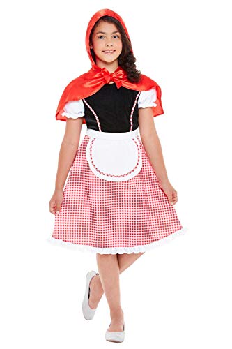 Deluxe Red Riding Hood Costume, Red & White