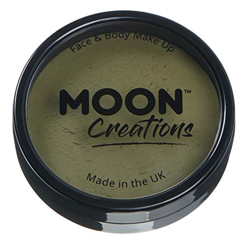 Moon Creations Pro Face Paint Cake Pot, Army Green