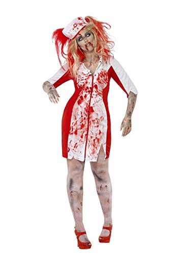 Curves Zombie Nurse Costume, White - X1