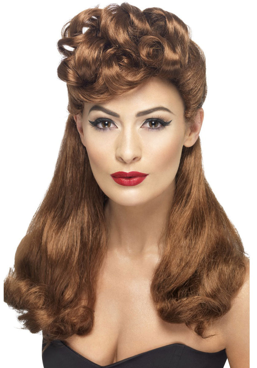 40s Vintage Wig, Auburn