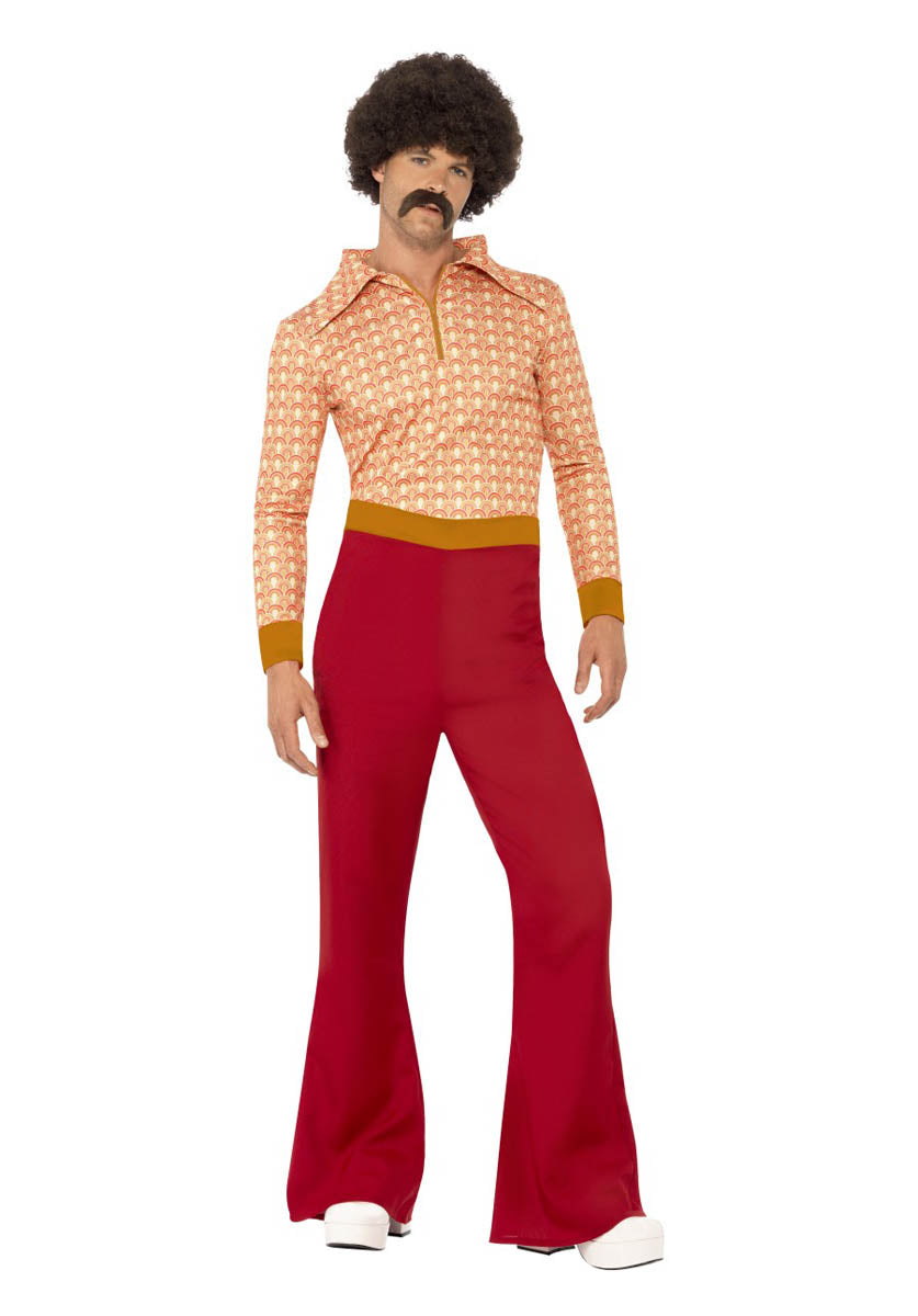 Authentic 70s Guy Costume, Red
