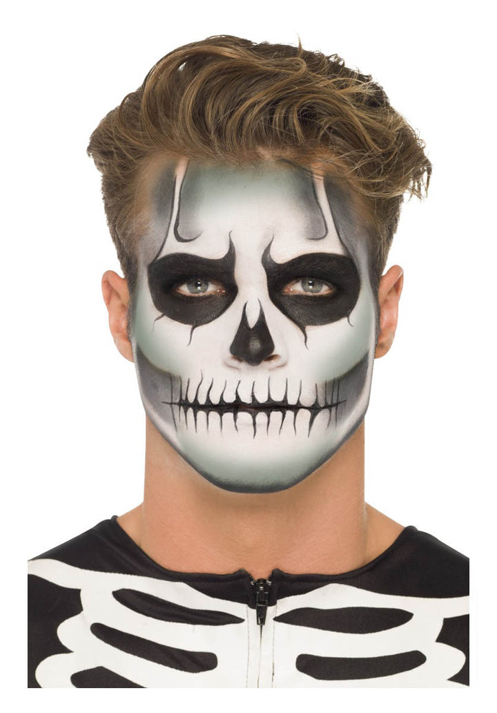 Smiffys Make-Up FX, GID Skeleton Kit, Grease, Blac