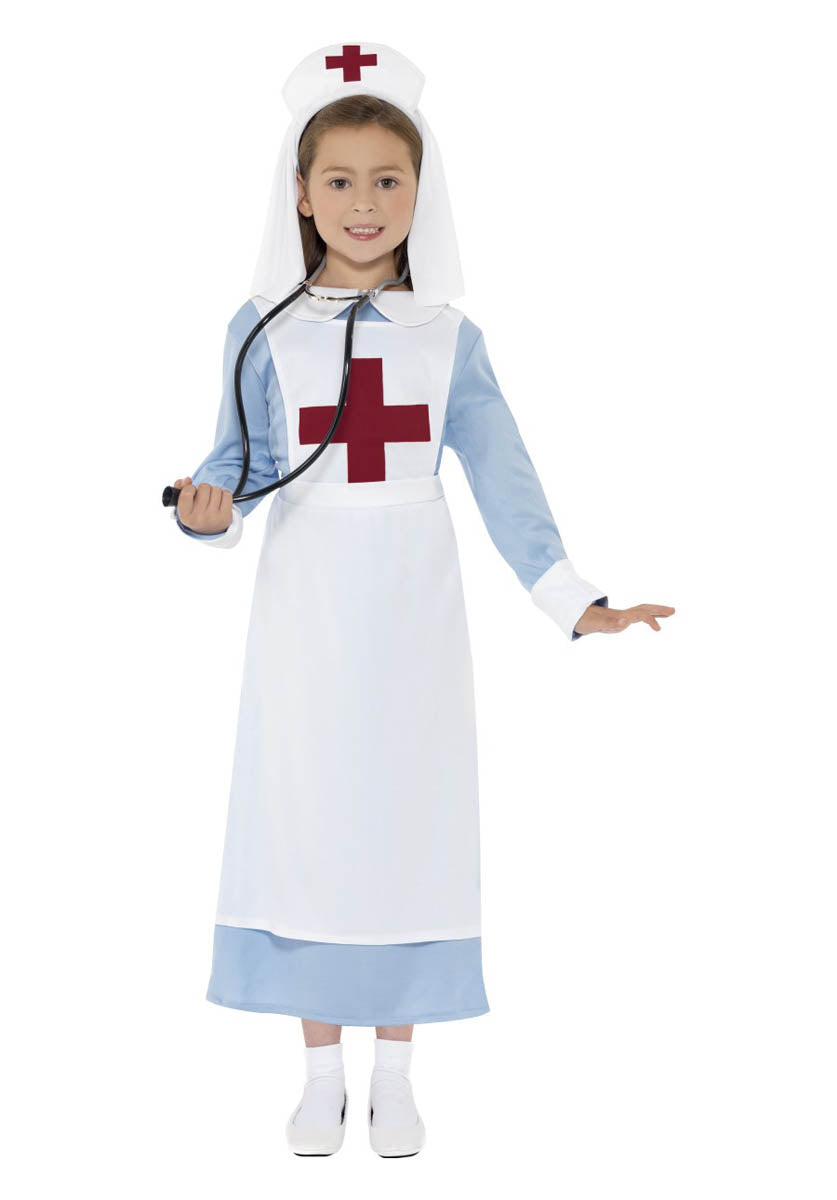 WW1 Nurse Costume, Blue - L