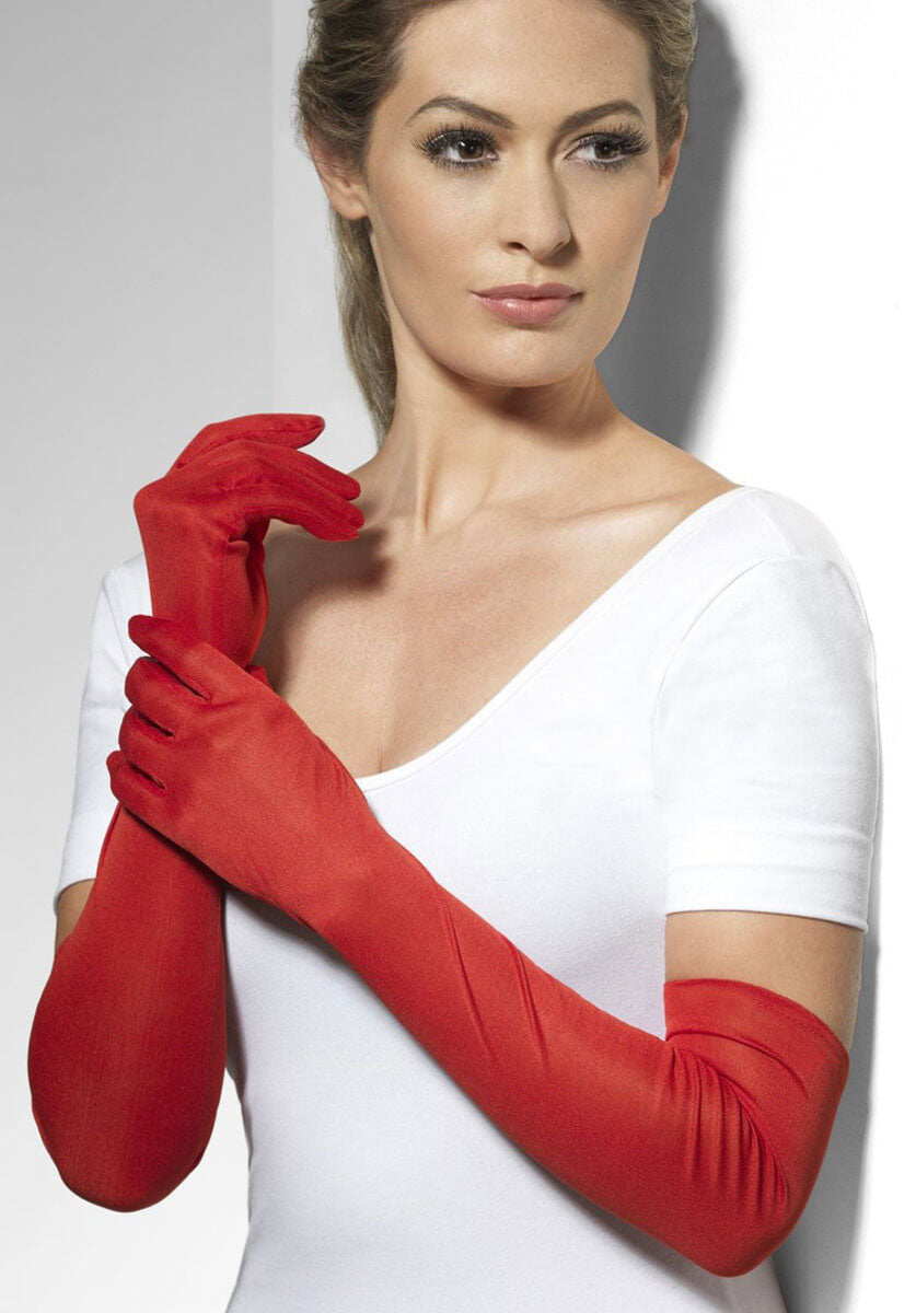 Long Gloves, Red