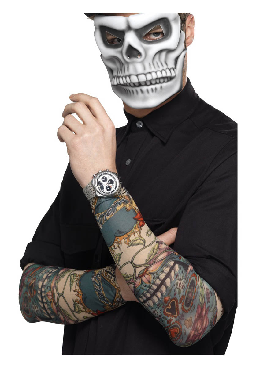 Day of the Dead Tattoo Sleeve, Multi-Coloured