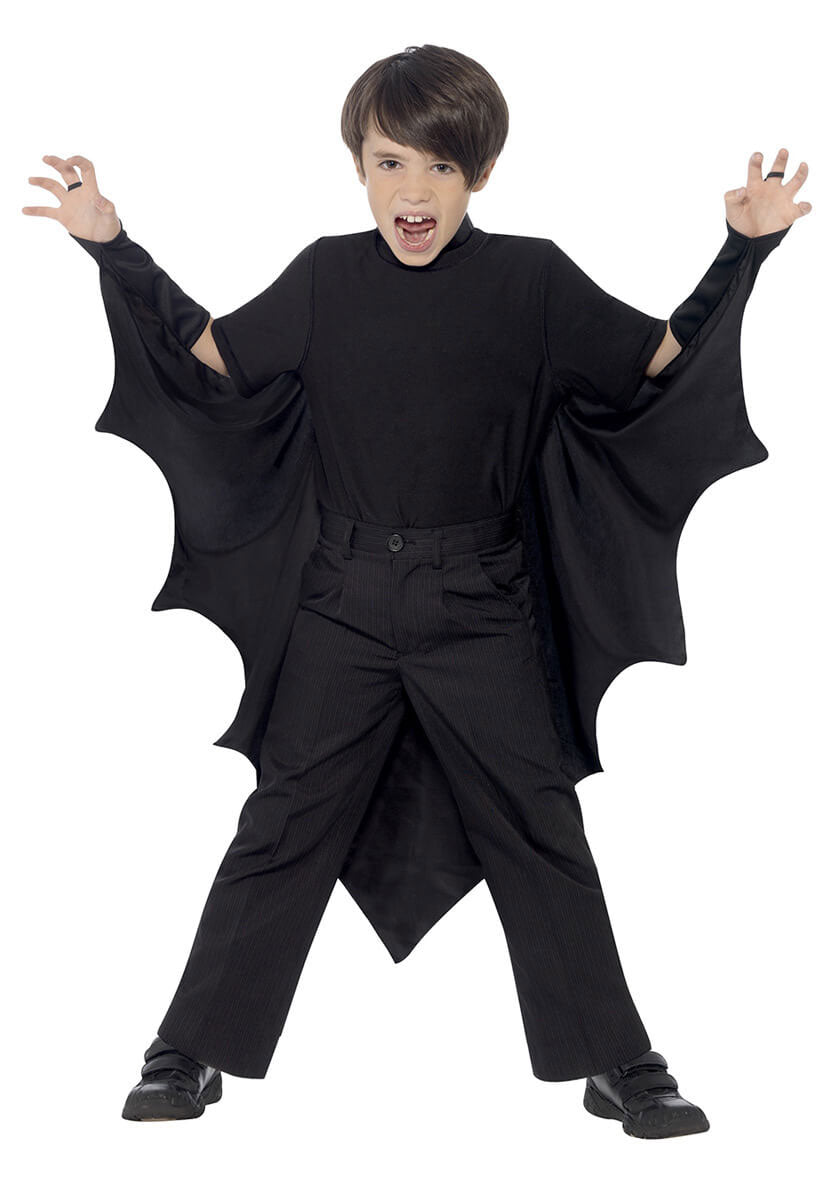 Kids Vampire Bat Wings, Black