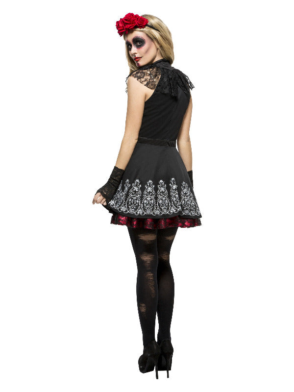 Fever Day of the Dead Costume, Black - M