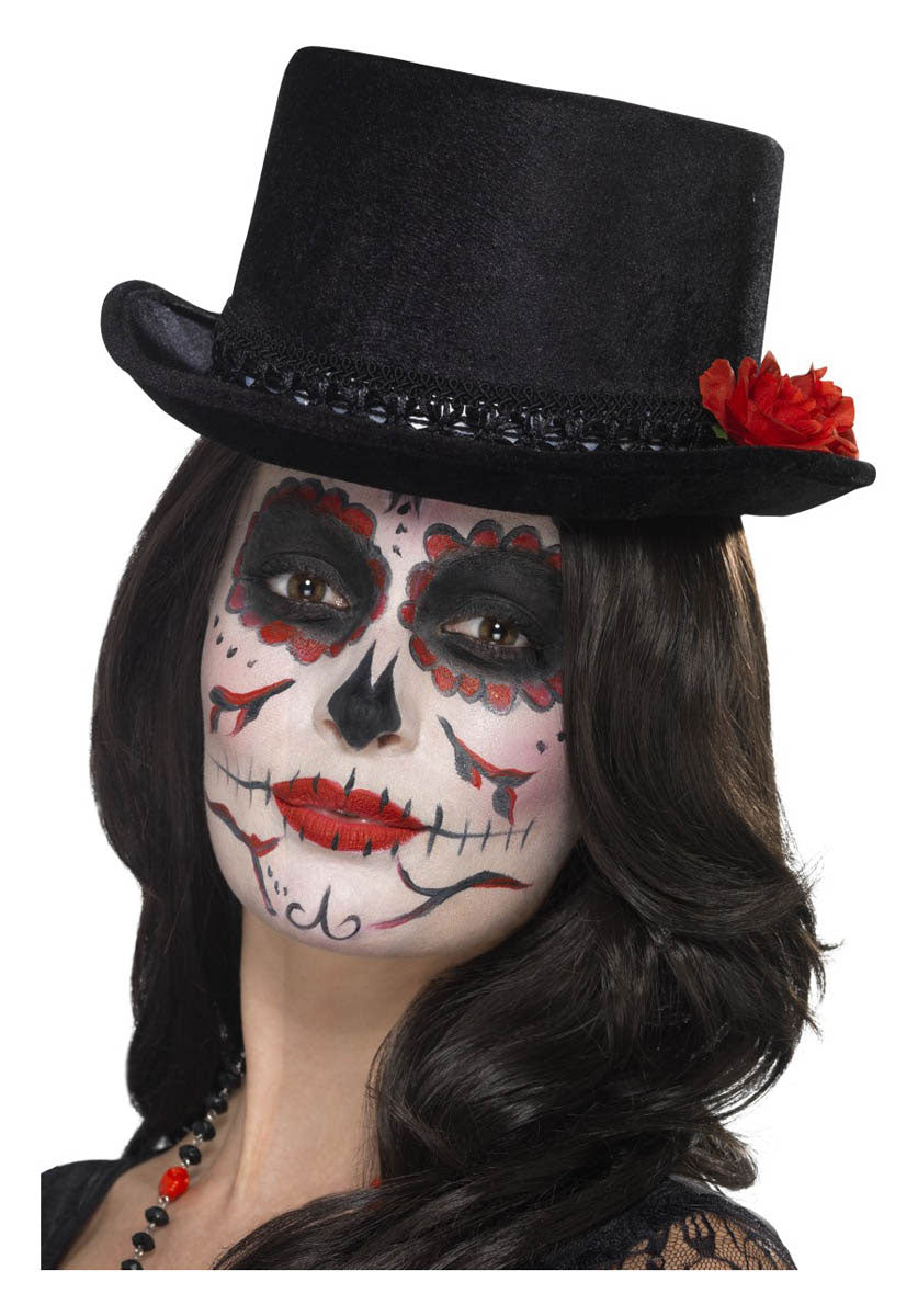 Day of the Dead Top Hat, Black