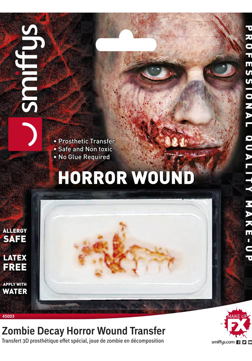 Horror Wound Transfer, Zombie Decay, Red