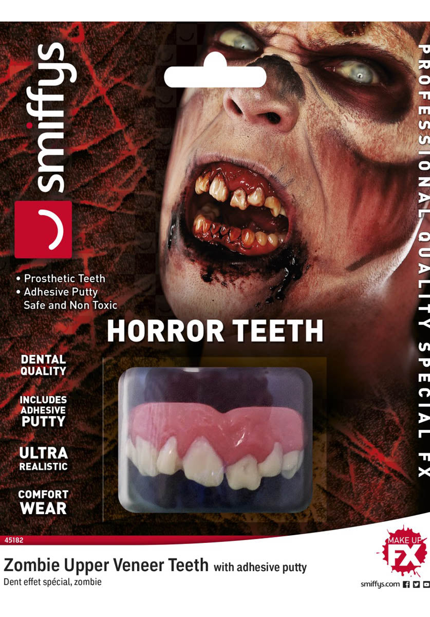 Smiffys Make-Up FX, Horror Teeth, Zombie