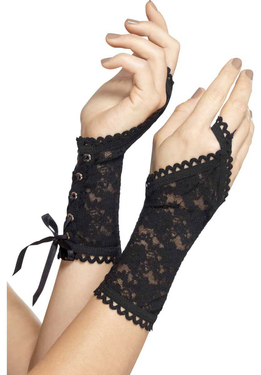 Lace Glovettes, Black