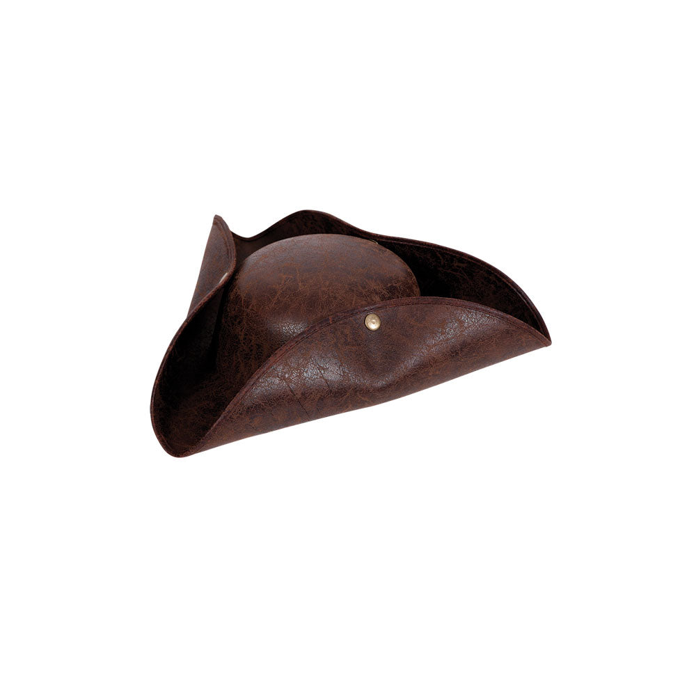 Deluxe Pirate Hat - Distressed Leather (min6)