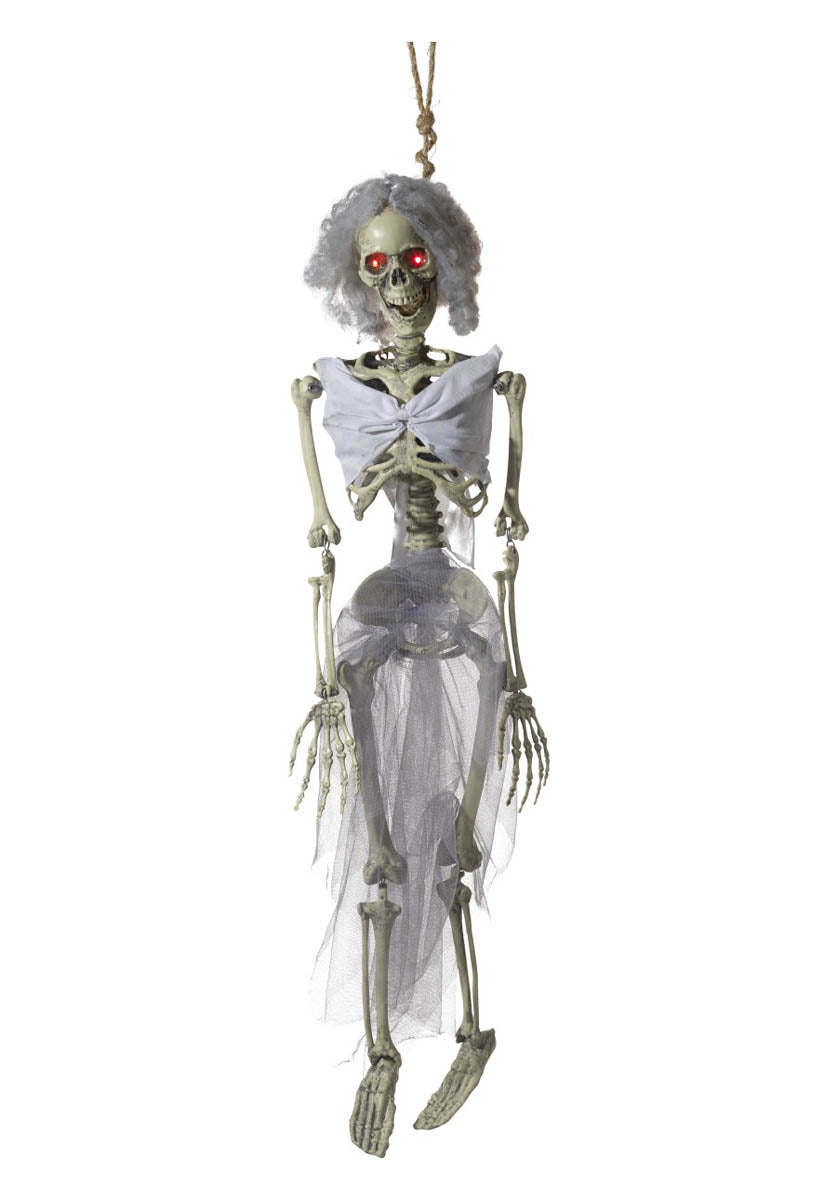 Animated Hanging Bride Skeleton Decoration, Natura