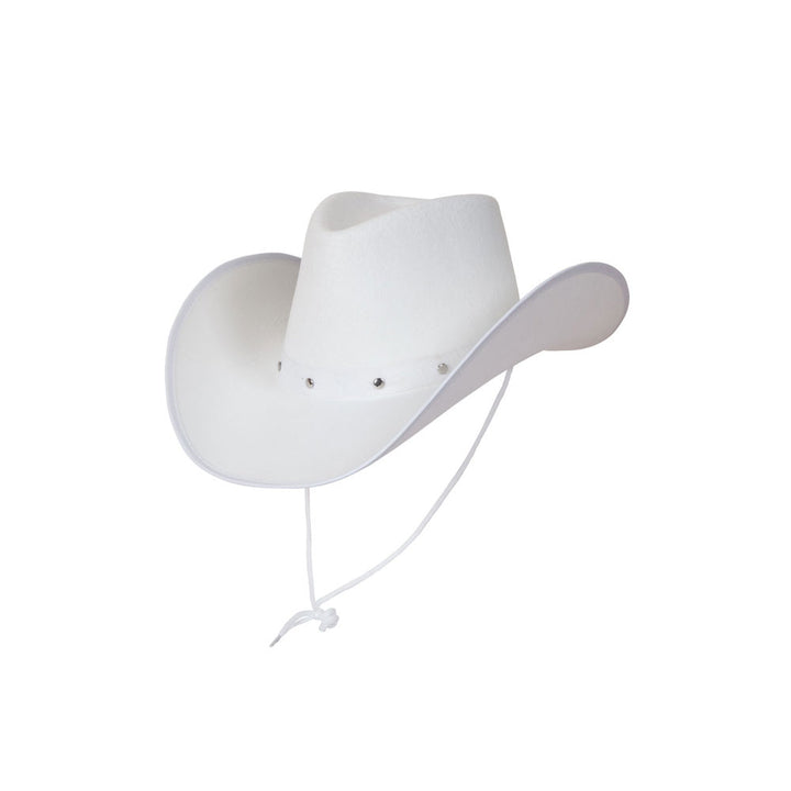 Texan Cowboy Hat - White (min6)