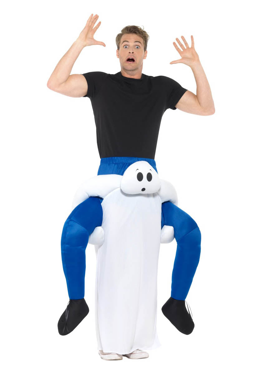 Piggyback Ghost Costume, White