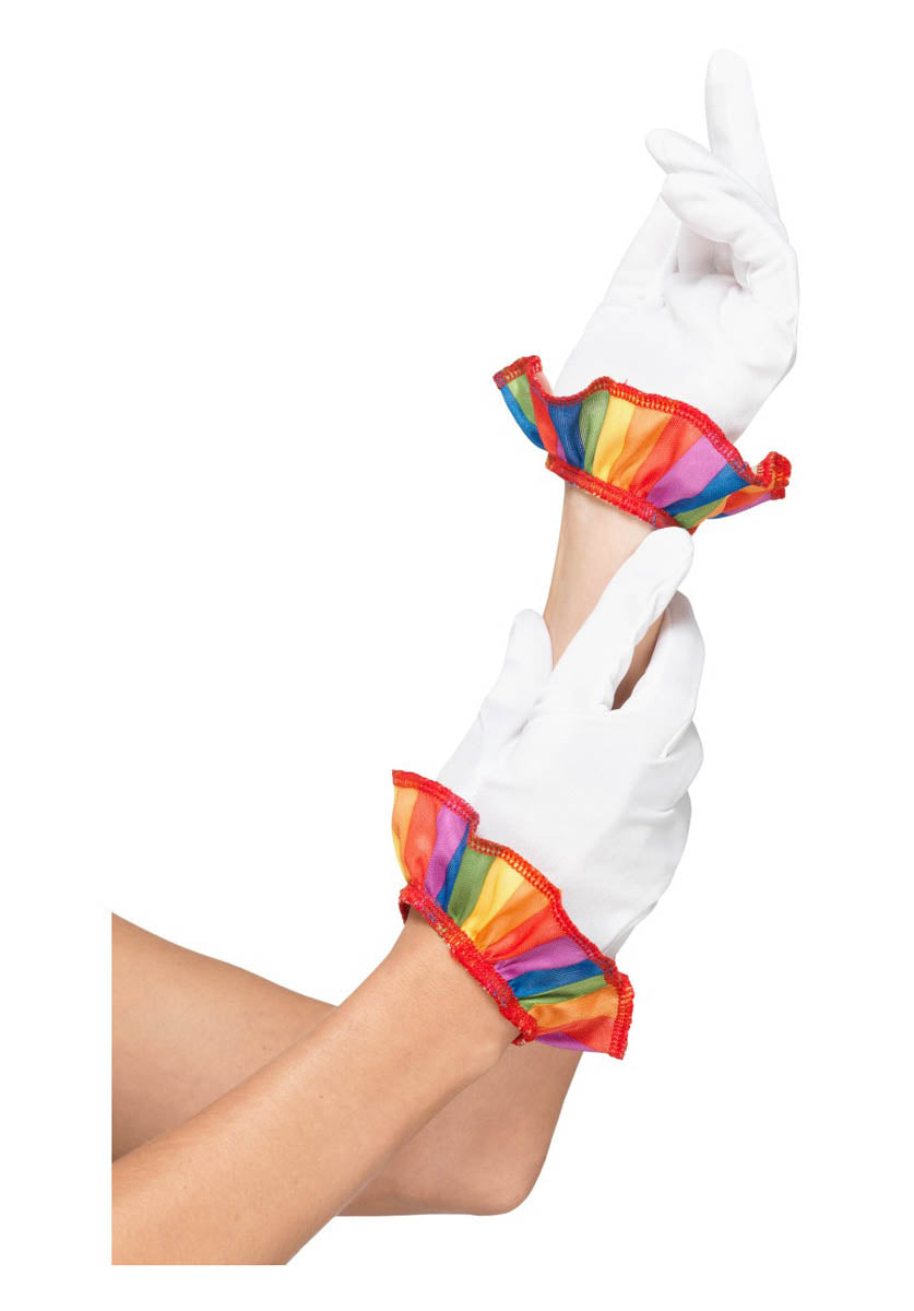 Clown Gloves, White