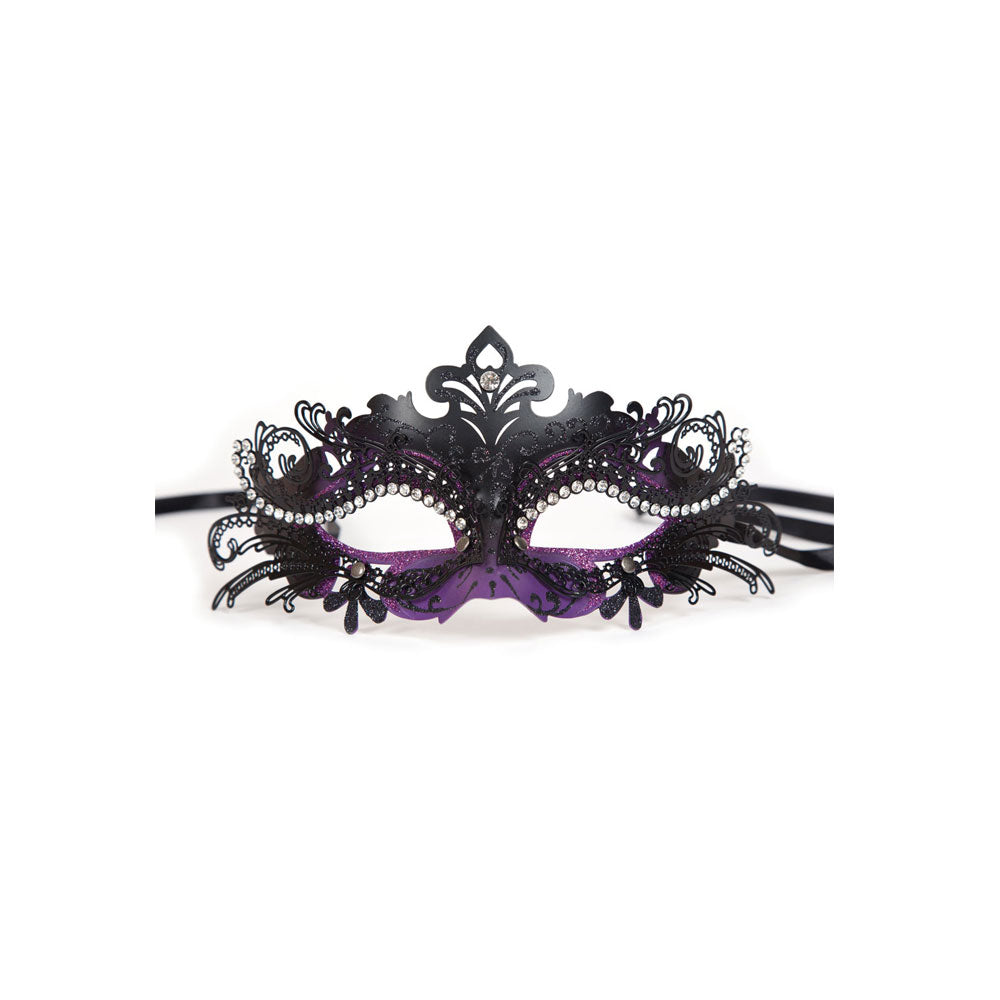 Puccini Deluxe Eye Mask - Black & Purple (min6)