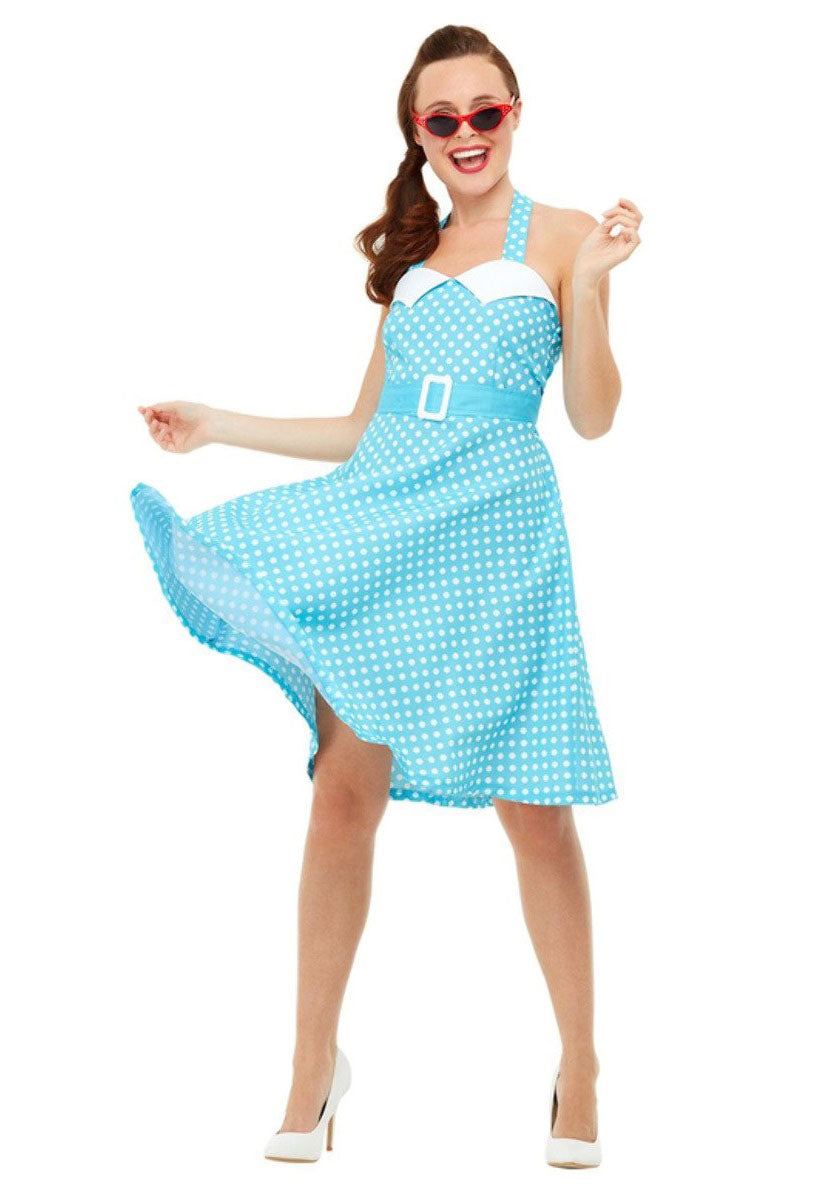 50s Pin Up Costume, Blue