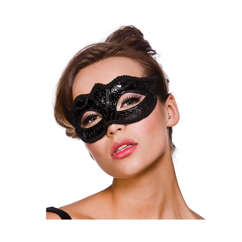 Verona Eyemask - Black Glitter (min12)