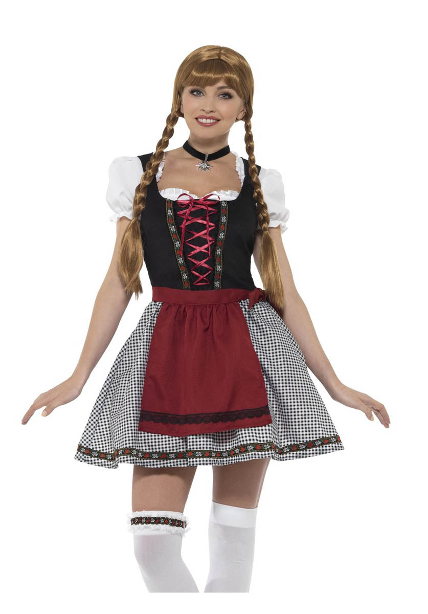 Flirty Fr≈†ulein Bavarian Costume, Black