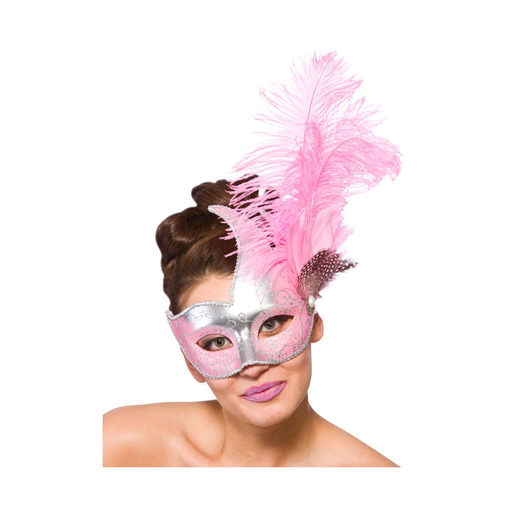 Revello Eye Mask - Silver & Pink (min12)