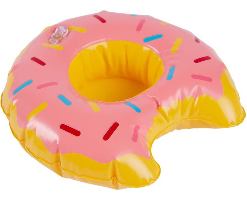 Inflatable Donut Drink Holder Ring, Assorted