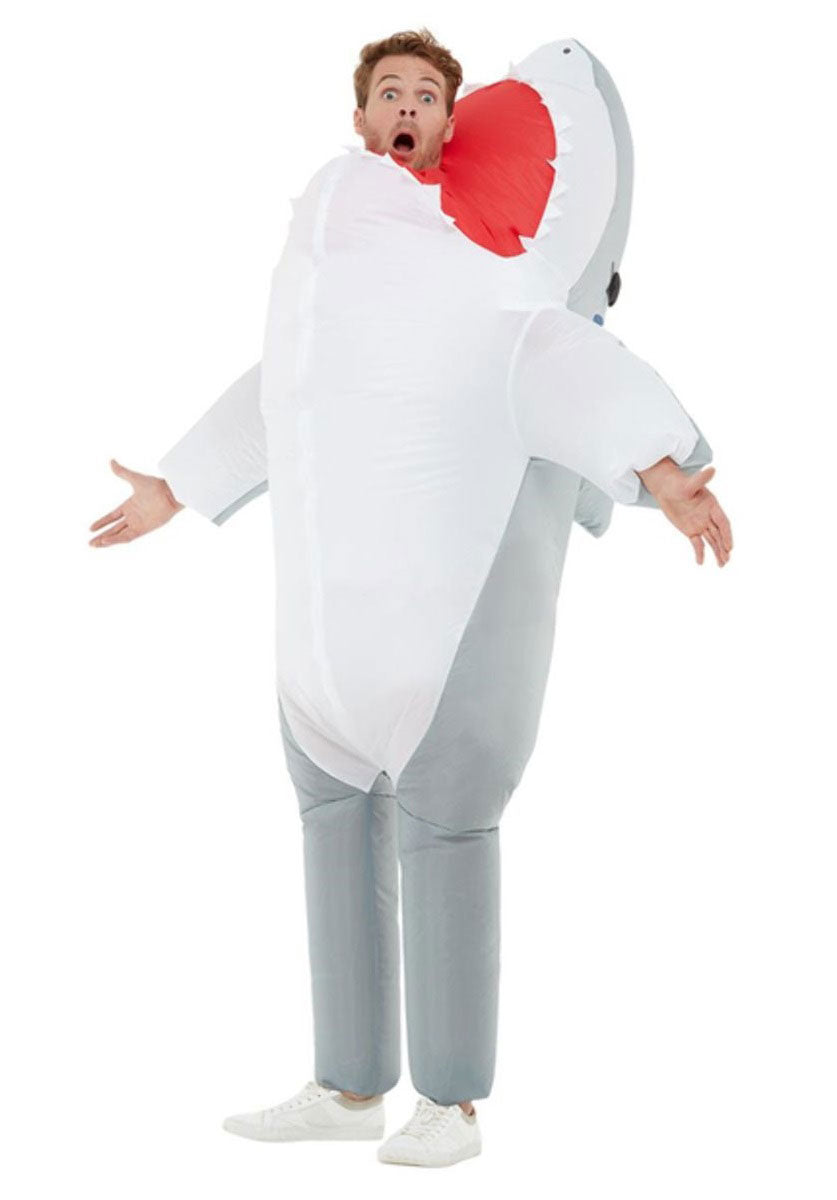 Inflatable Shark Attack Costume, Grey