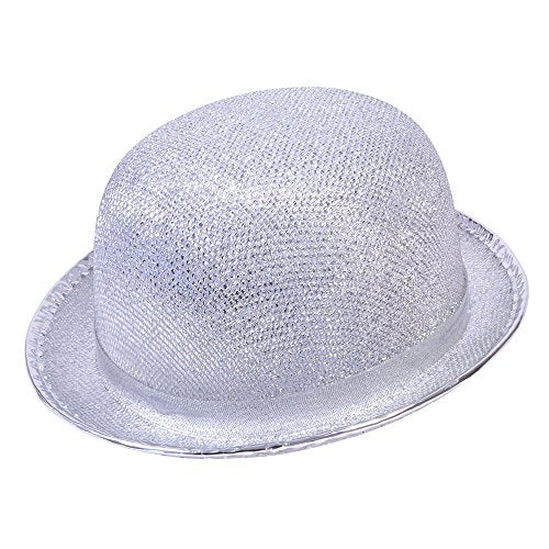 Silver bolwer hat