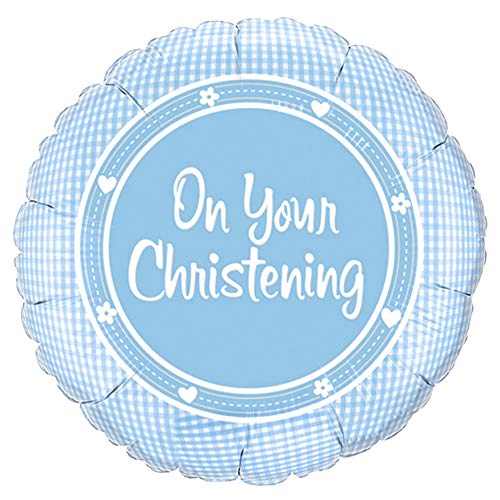 18"  Round  ON YOUR CHRISTENING BOY