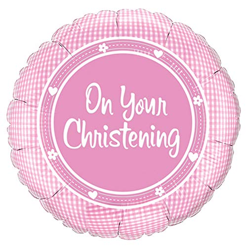 18"  Round  ON YOUR CHRISTENING GIRL