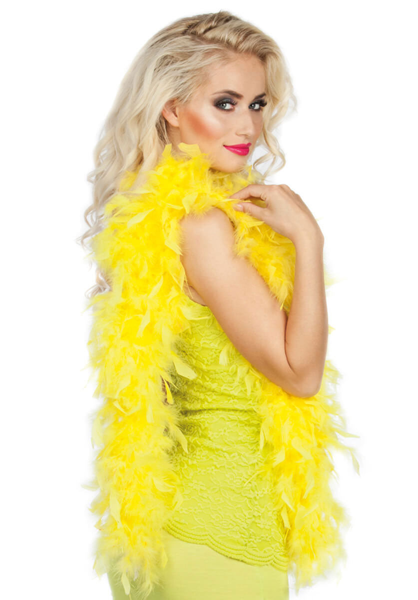 Feather Boa 50g Yellow