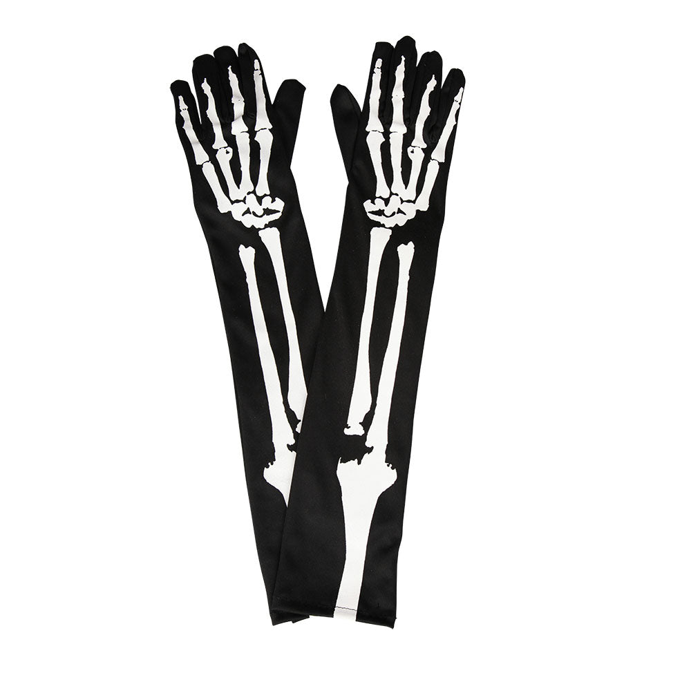 Long Skeleton Gloves (min12)