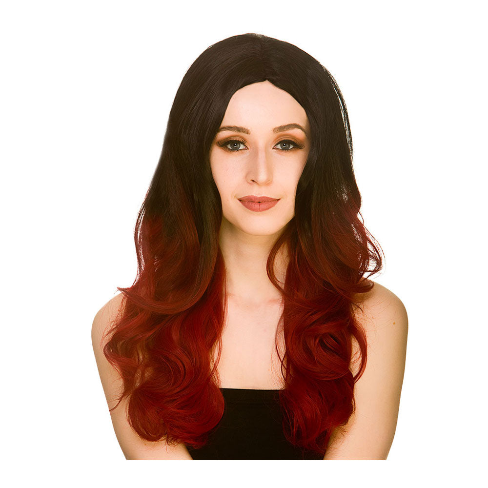 L.A Glamour Ombre Wig - Black/Red (DISCON)