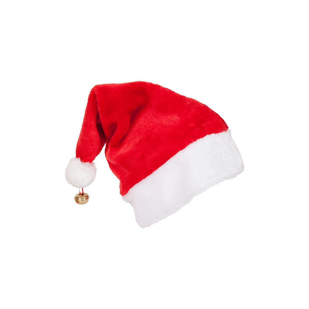 Deluxe Santa Hat with Brass Bell