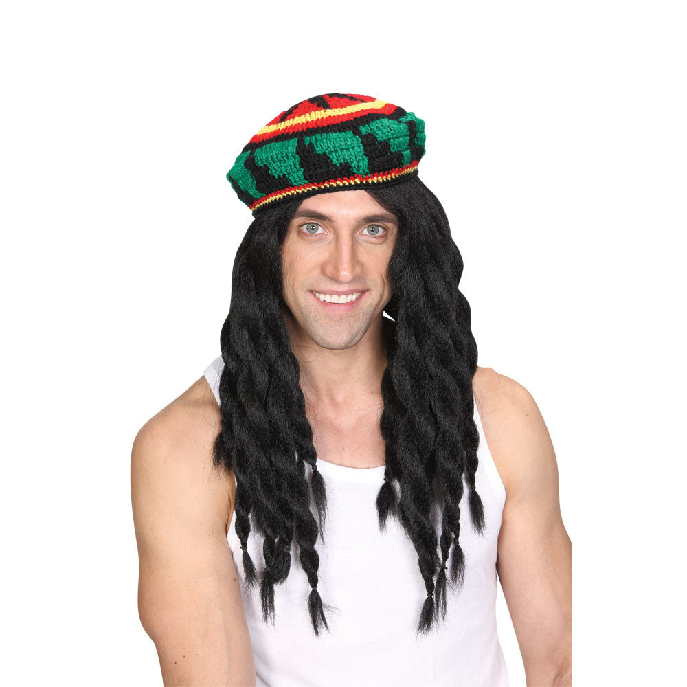 Deluxe Rasta (Knitted Hat & Wig)