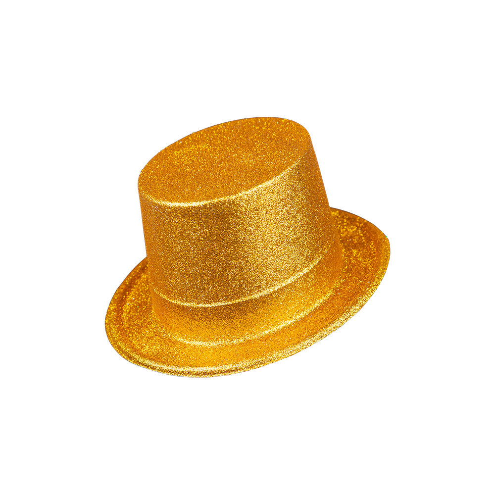Glitter Top Hat - Gold (min12)