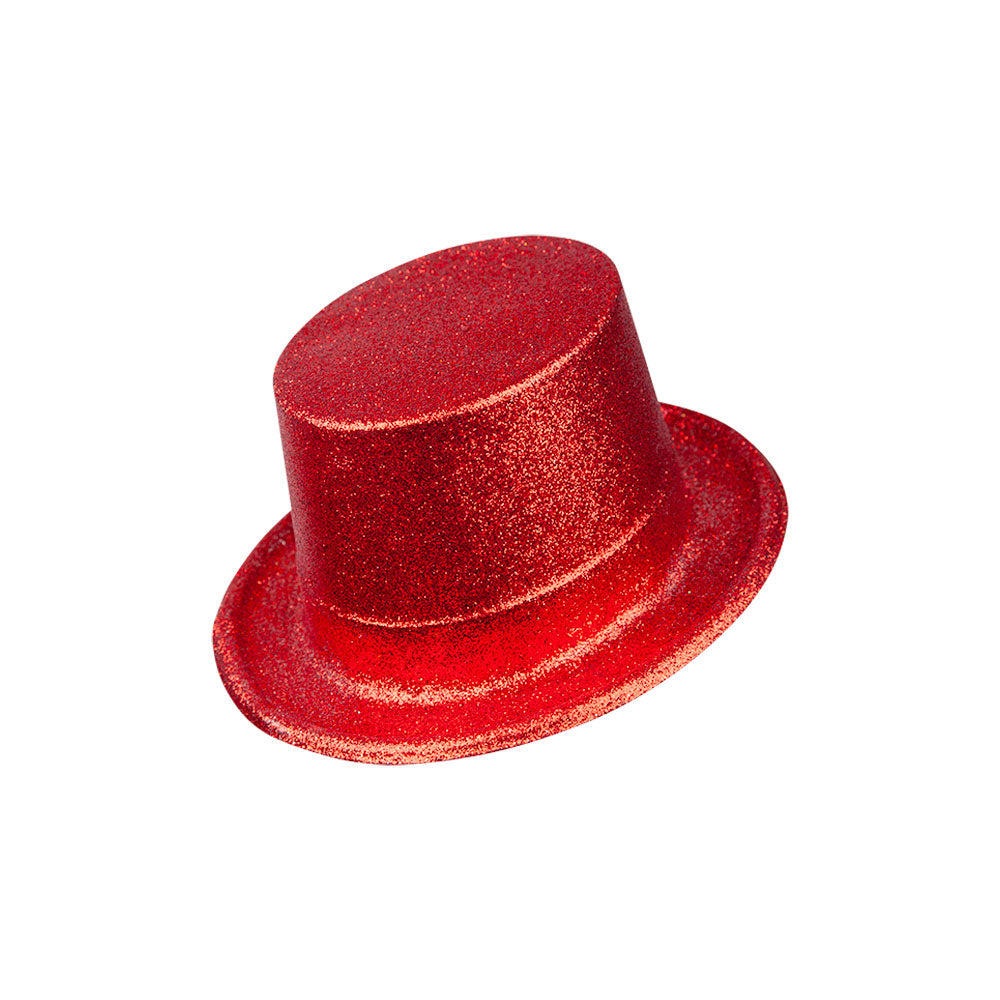 Glitter Top Hat - Red (min12)