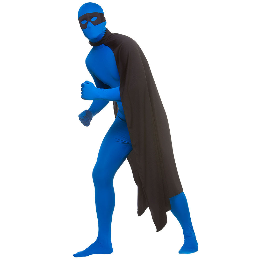 Superhero Long Cape - BLACK (Adult)