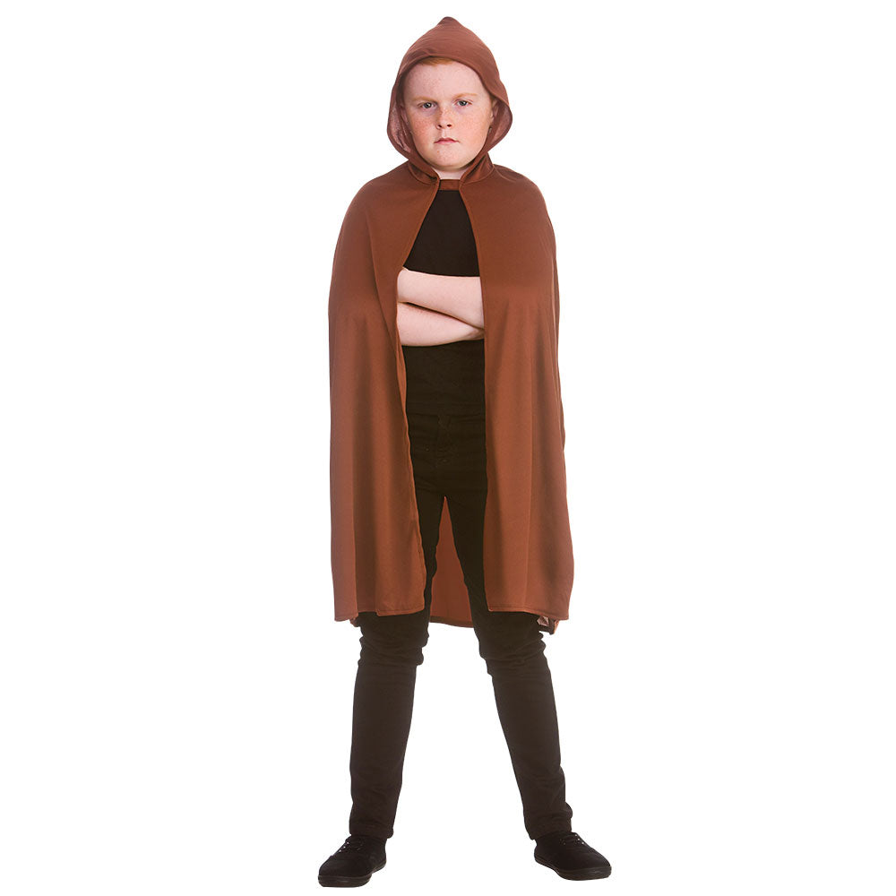Hooded Cape - BROWN (Child One Size)