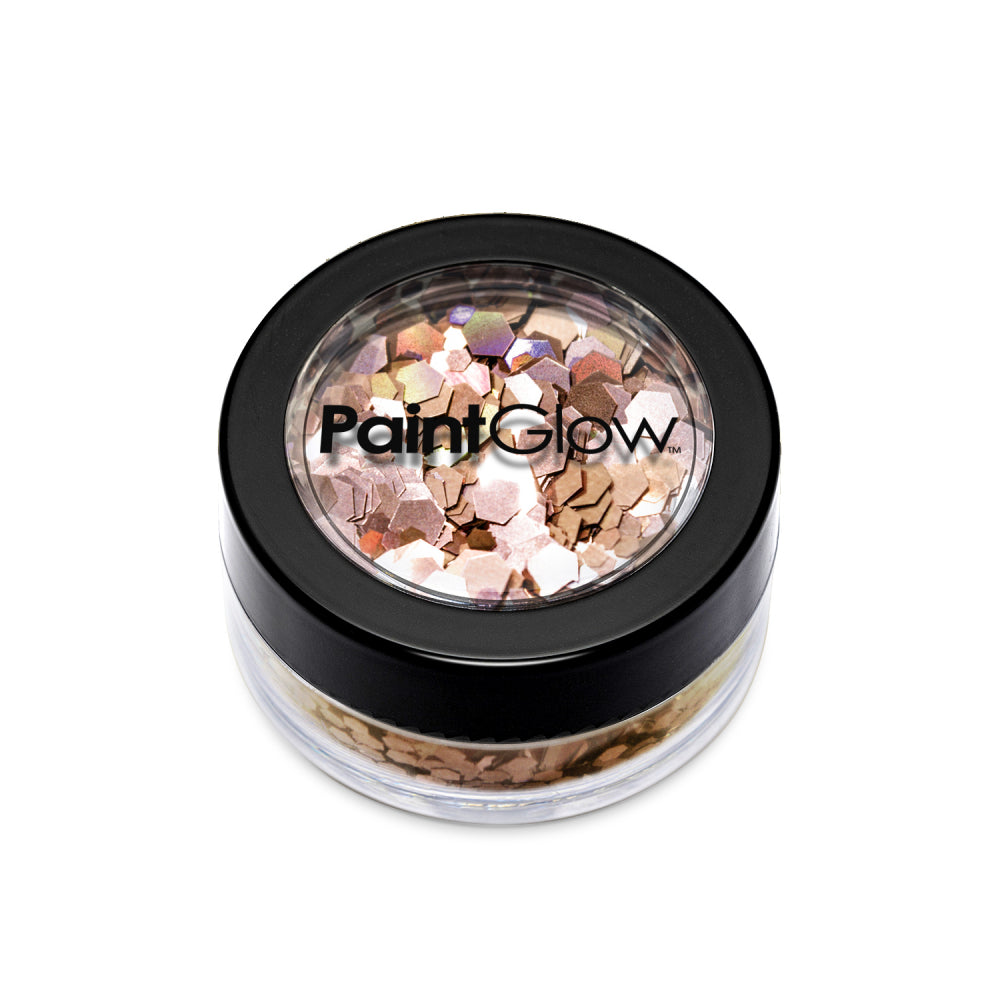 Holographic Chunky Loose Glitter - ROSE GOLD (min10)(DISCON)