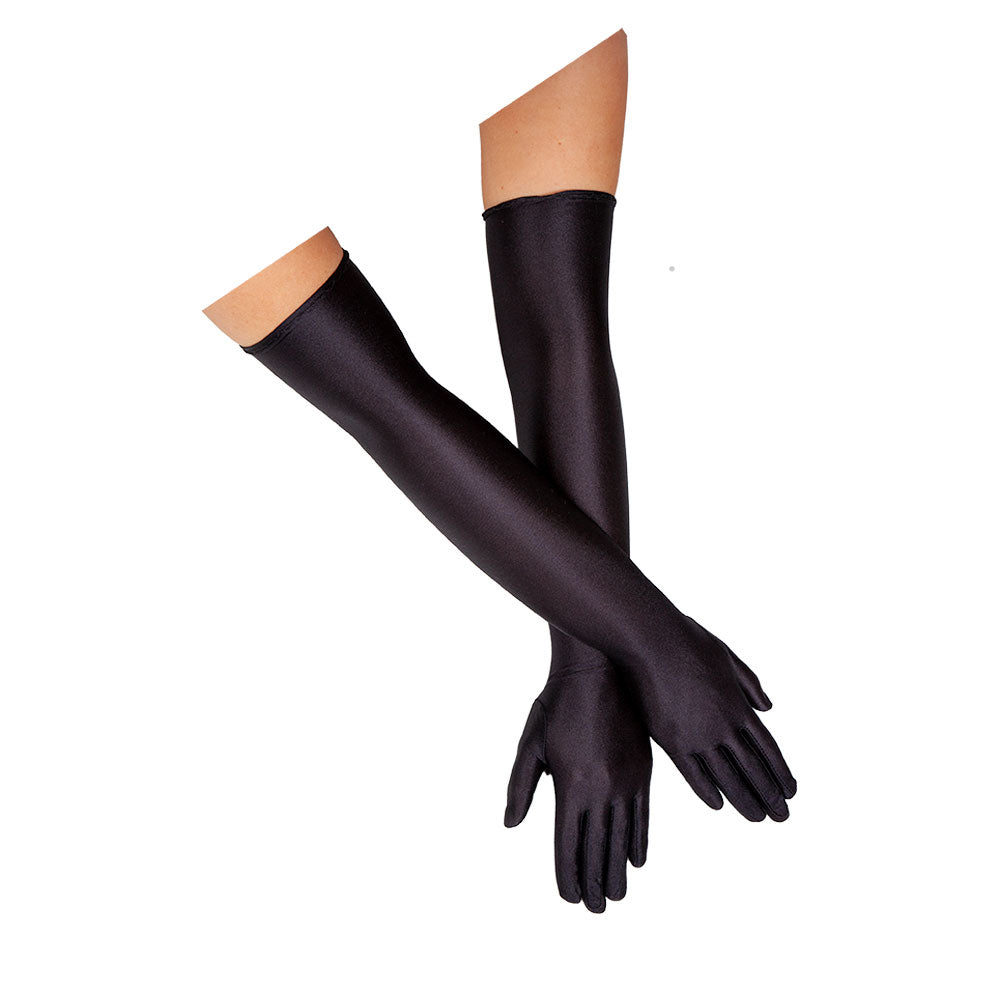 Ladies Over Elbow Gloves - Black (50cm) (min12)