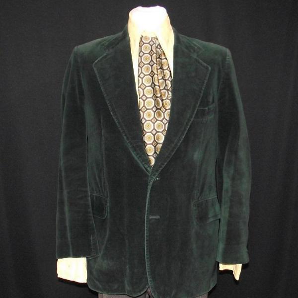 70s Velvet Dandy Man (Green) (£60.00 HIRE ONLY)